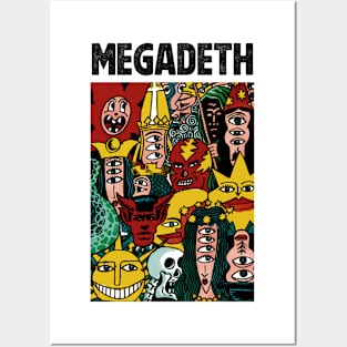 Monsters Party of Megadeth Posters and Art